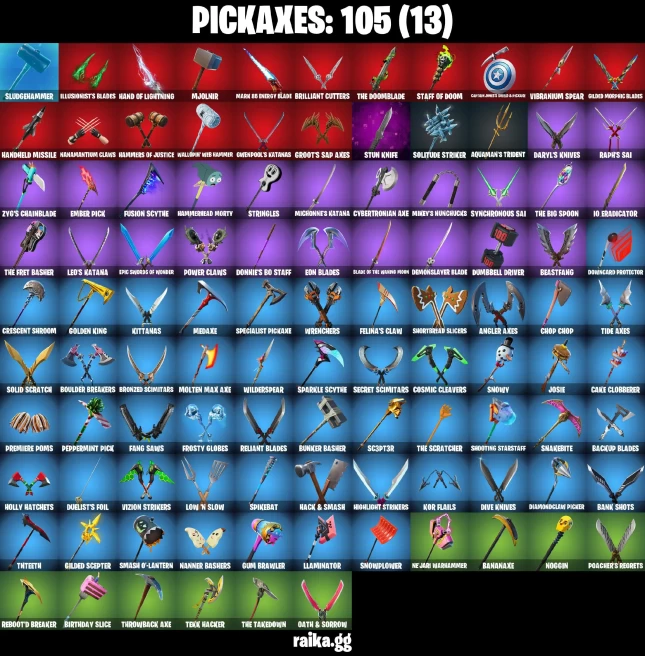 97 skins | Astroworld Cyclone | Fashion Accident Janky | Society Shield | Brain Freeze | Trophy Sack | Gummy Sack | A0673