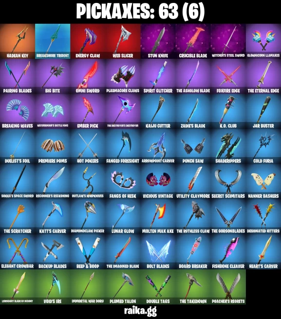 64 skins | Mizuki | Spider-Man Zero | The Ageless Champion | Ascension Nezumi | Fancy Peter Griffin | Immortal Zeus | A0688
