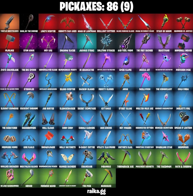 89 skins | Spider-Man (Miles Morales) | Spider-Gwen | Fancy Peter Griffin | The Ageless Champion | On | A0706
