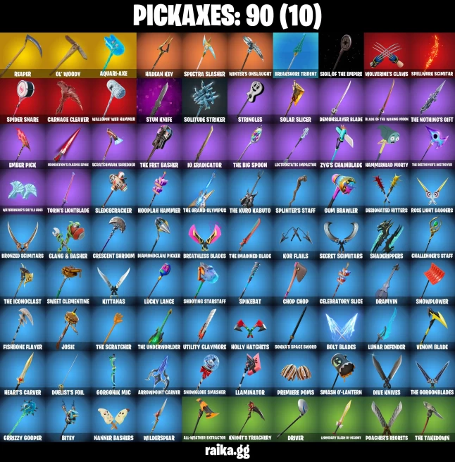 78 skins | Spider-Man | Curse Buster | Harbinger Armor Omegarok | Sandstone Joey | off | Sideways Warrior | Ronin (Cape) | A0792
