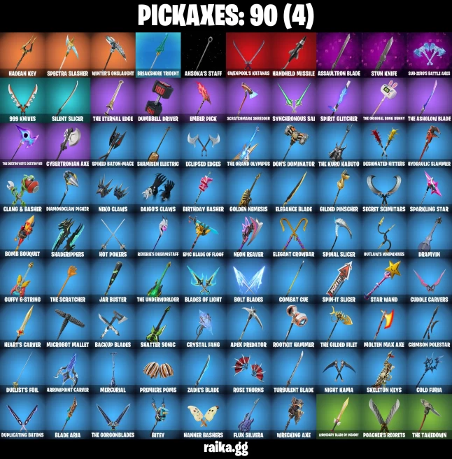 79 skins | FNCS Renegade | Knight's Helm | Fancy Peter Griffin | Burning Ambition Valeria | Immortal Zeus | A0806