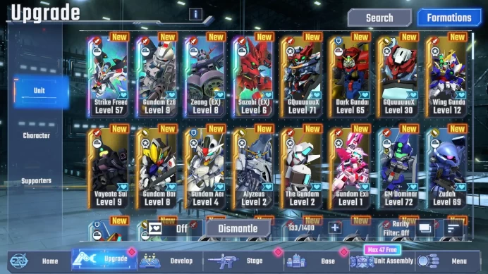 Global Rank 34 | Freedom Gundam,Sazabi,Gundam Ez8,Zeong | 185+K Diamond | 4Gundam UR + 2SSR Supp | Bandai Check SS RA268B