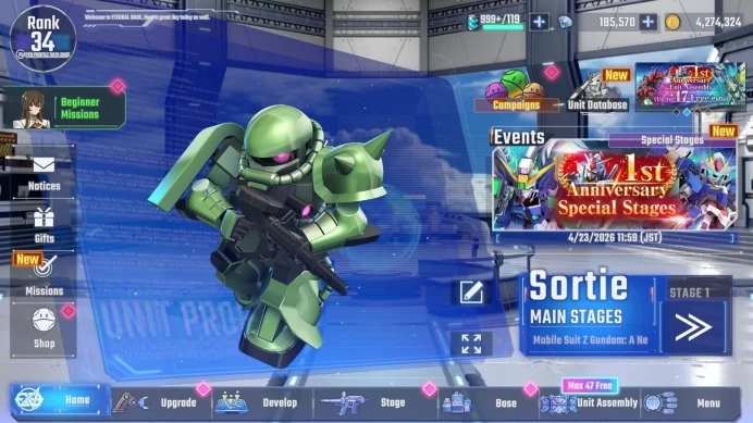 Global Rank 34 | Freedom Gundam,Sazabi,Gundam Aerial,Zeong,Psycho Zaku,Gundam DE | 185+K Diamond| Bandai Check SS RA269B