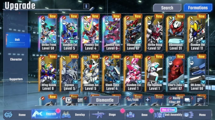 Global Rank 34 | Freedom Gundam,Gundam Exia,Phoenix Gundam,Justice Gundam | 185+K Diamond | LogBandai Check SS RA270B