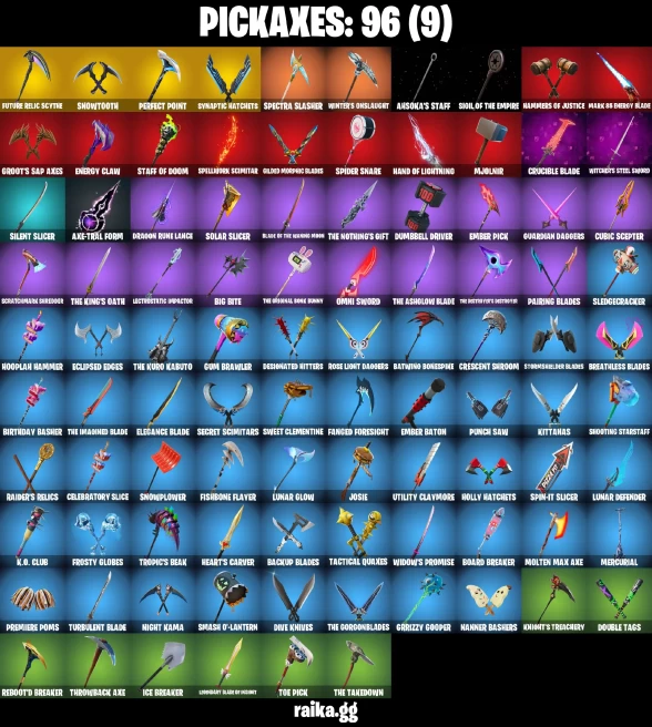 64 skins | Spider-Gwen | Lina Scorch | Cloud Striker | Vivi Chroma | Harbinger Armor Omegarok | Combat Elite | A1040