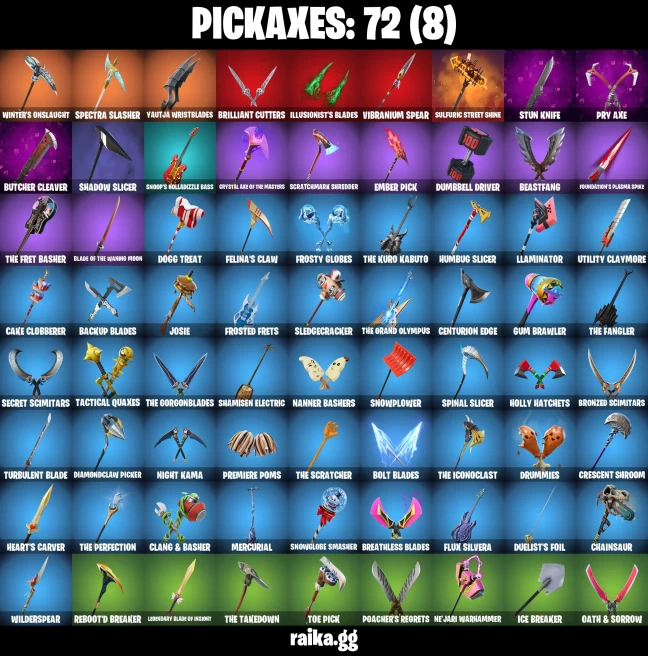 52 skins | Lara Croft | Skull Trooper | Mandalorian | off | Fancy Peter Griffin | Burning Ambition Valeria | A1061