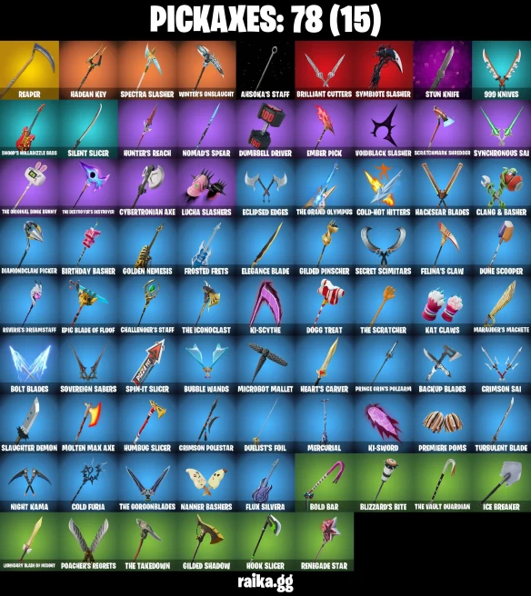 59 skins | Joltara | Harbinger Armor Omegarok | On | Knight's Helm | Fancy Peter Griffin | Burning Ambition Valeria | A1091