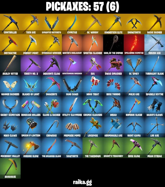 60 skins | The Reaper | Royale Knight | Blue Squire | Take The L | Skull Trooper | Orange Justice | Elite Agent | A1158