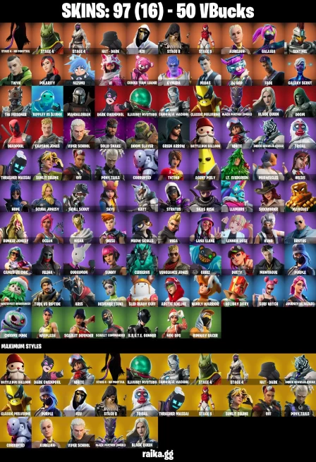 97 skins | Mandalorian | Candy Axe | Take The Elf | Stage 4 - NO PONYTAIL | STAGE 4 | Stage 4 | HAT - DARK | XEV | A1220