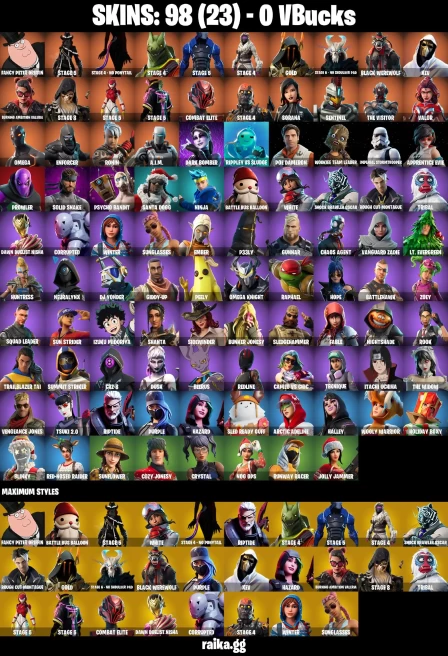 98 skins | Psycho Bandit | Orange Justice | Itachi Uchiha | Take The Elf | Hot Marat | Fancy Peter Griffin | STAGE 5 | A1227