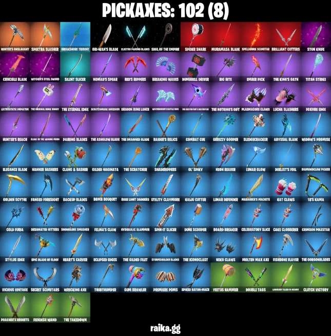 96 skins | Eren Jaeger | Spider-Gwen | Burning Ambition Valeria | Harbinger Armor Omegarok | The Ageless Champion | A1247