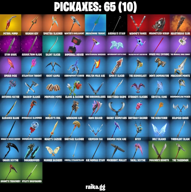 82 skins | Son Goku | Lina Scorch | Subzero Cryptic | Fancy Peter Griffin | Immortal Zeus | Burning Ambition Valeria | A1320