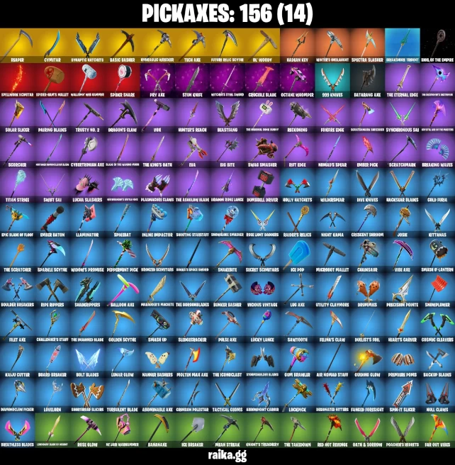 168 skins | The Reaper | Royale Knight | Blue Squire | Take The L | Lara Croft | Orange Justice | Eren Jaeger | A1352