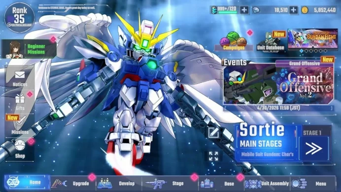 global rank 35, 18k DM, 20 UR unit Sazabi, Phoenix, full armor ZZ, F91, deathscyhte, exia, The 0, 21 char, 10 supp, RA288B