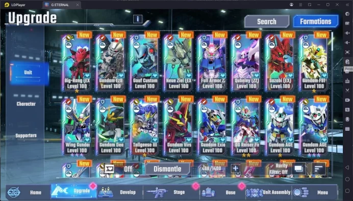 global rank 35, 18k DM, 20 UR unit Sazabi, Phoenix, full armor ZZ, F91, deathscyhte, exia, The 0, 21 char, 10 supp, RA288B