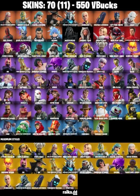 70 skins | Spider-Man (No Way Home) | Collector Kado Thorne | Knight's Helm | Pastel Stryder | On | A1477