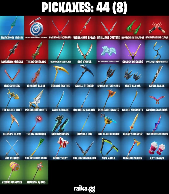 57 skins | Spider-Man (No Way Home) | Spider-Man Zero | Poseidon | Apprentice Evie | Captain Phasma | Camo War Machine | A1606