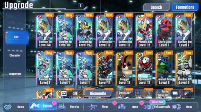 GLOBAL Rank 8| DM 12k, UR unit 11, Char 6, supp 3, phoenix gundam, gundam barbatos, aerial RA294B