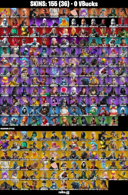 155 skins | Eren Jaeger | Joltara | Spider-Man Zero | Dummy Supreme | Rococo Cloak-o | Aurelian | On | A1628