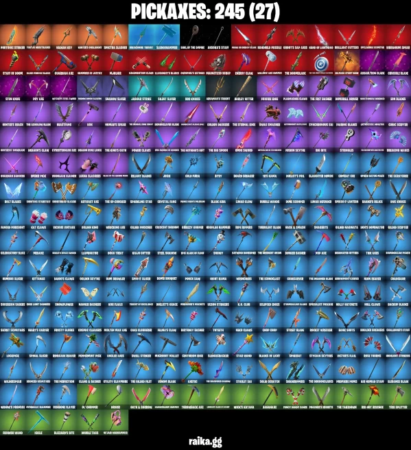 266 skins | Lara Croft | Gold Midas | Gold Brutus | Ghoul Trooper | Mizuki | Spider-Man | Spider-Man (No Way Home) | A1659