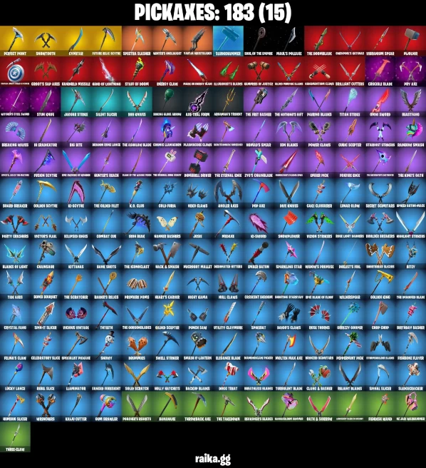184 skins | Lara Croft | Gold Midas | Naruto Uzumaki | Eren Jaeger | Peter Griffin | Spider-Man | Trilogy | A1662