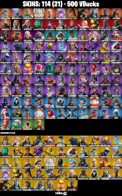 114 skins | Eren Jaeger | Pastel Stryder | Rococo Cloak-o | Knight's Helm | The Ageless Champion | Aurelian | A1665
