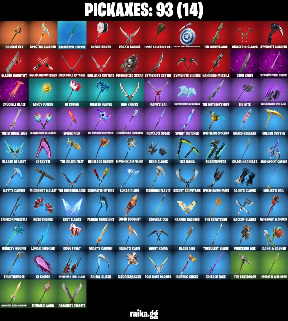 102 skins | Renegade Raider | Spider-Gwen | Subzero Cryptic | Lina Scorch | The Ageless Champion | A1680
