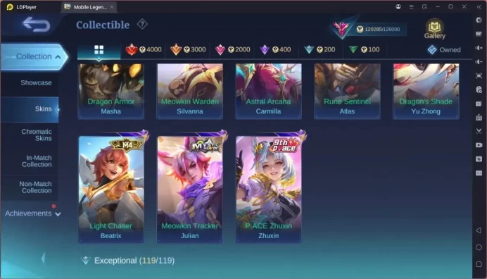 GLOBAL Hero 132 Skin 452 |Legend Franco|KOF Dyrrot|Prime YZ|Sandrio Floryn|Luckybox Haya,Lesley & etc| Exalted Check SS ML1839B