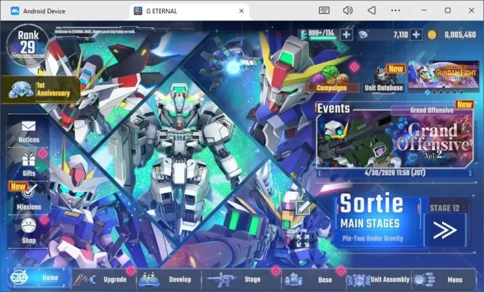 GLOBAL rank 29, 7k DM, 17 UR unit, 15+ char, 6 supp, crossbone, freedom, strike freedom, barbatos, aerial, phoenix, RA307B