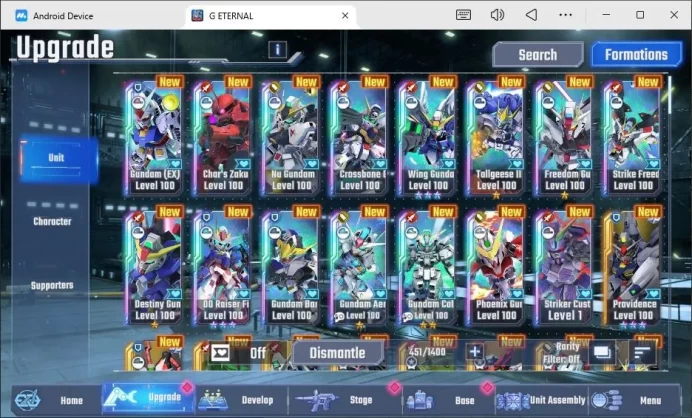 GLOBAL rank 29, 7k DM, 17 UR unit, 15+ char, 6 supp, crossbone, freedom, strike freedom, barbatos, aerial, phoenix, RA307B