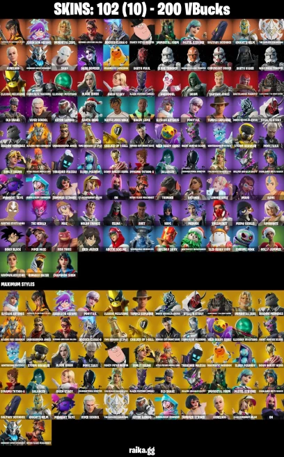 102 skins | Eren Jaeger | Magmatic Mizuki (Cover-up Off) | Ascension Nezumi | Immortal Zeus | Burning Ambition Valeria | A2006