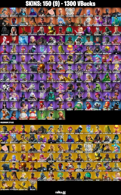 150 skins | Pastel Stryder | Rococo Cloak-o | Harbinger Armor Omegarok | Sideways Warrior | Ronin (Cape) | A2014