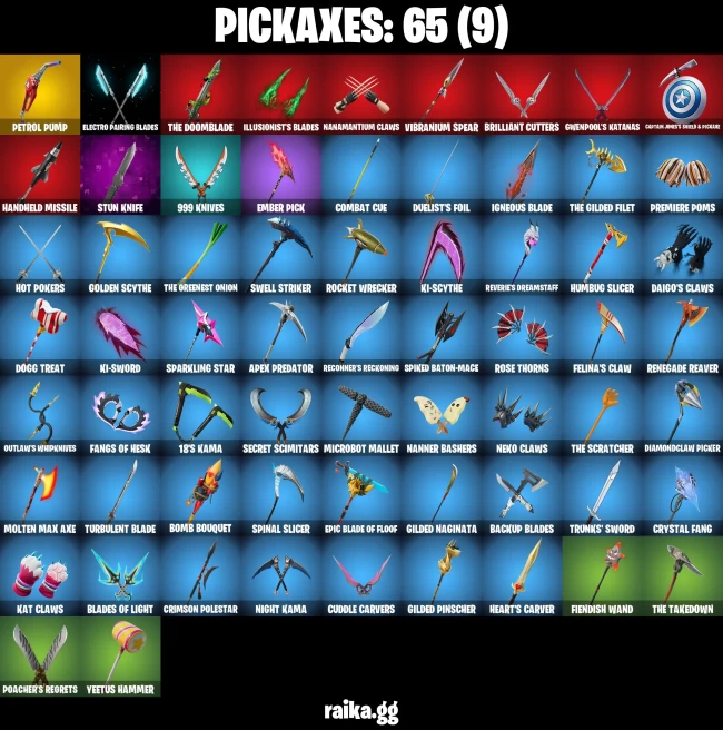 63 skins | Subzero Cryptic | Fancy Peter Griffin | Burning Ambition Valeria | First Order Stormtrooper | Dark Gwenpool | A2032