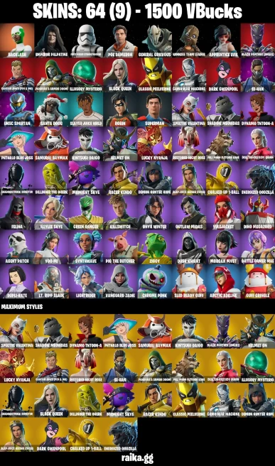 175 skins | Backlash | Emperor Palpatine | First Order Stormtrooper | Poe Dameron | General Grievous | A2179