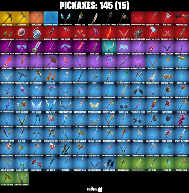 161 skins | Skull Trooper | Kylo Ren | Renegade Raider | Raider's Revenge | Spider-Man | Spider-Man Zero | Aurelian | A2245