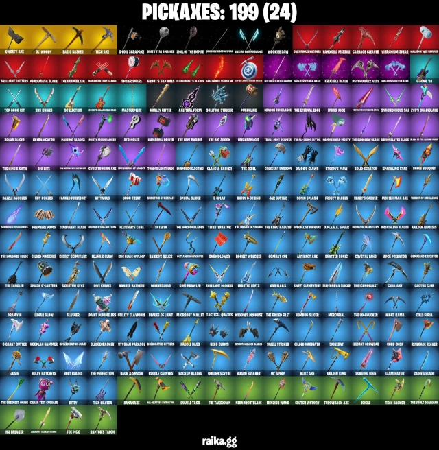 135 skins | Psycho Bandit | Kylo Ren | Renegade Raider | Joltara | Spider-Man | Sideways Warrior | Ronin (Cape) | A2687