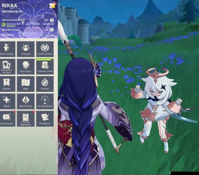 Asia |AR 47|3 Limited+2(*5Wep)|Furina+Sign,Raiden,Xilonen|Mc Female|Low Explore Map|Log Username|TakeMail|(GI6304)