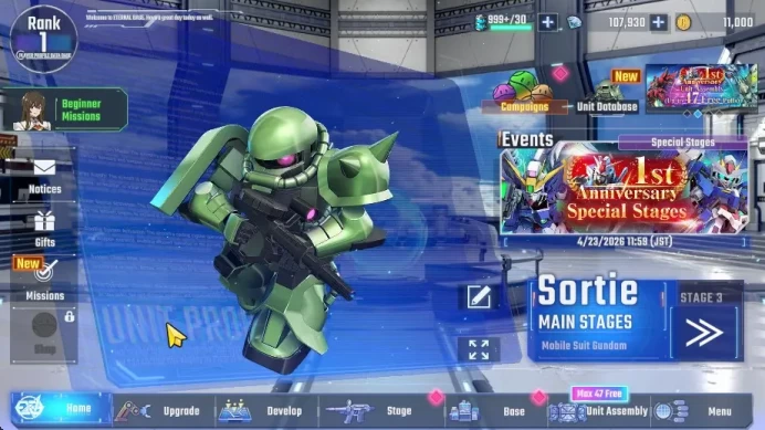 Global Rank 1 | FreshStory | 100+K Diamond, Selector Banner On, 6Gundam SSR+ 2Supp SSR | Gacha Acc, LogBandai Check SS RA359B