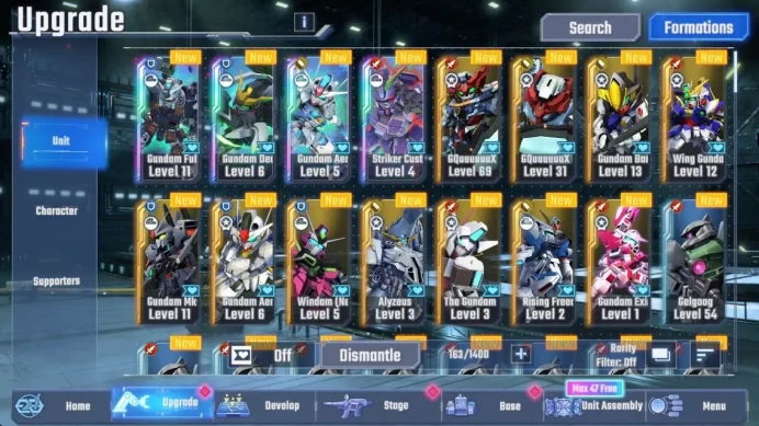 Global| rank 35, 183k DM, 4 UR unit, 4 Char, 1 Supp, full armor(thunderbolt), deathscythe hell (ex), aerial (ex), striker RA375B