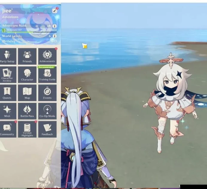 Asia |AR 48|3 Limited+2(*5Wep)|Ayaka+Sign,Eula,Navia|Mc Female|Reuni On|Low Explore Map|TakeMail|(GI6305)