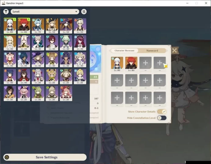 Asia |AR 48|3 Limited+2(*5Wep)|Ayaka+Sign,Eula,Navia|Mc Female|Reuni On|Low Explore Map|TakeMail|(GI6305)