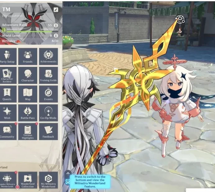 Asia |AR 55|5 Limited+3(*5Wep)|Arlecchino+sign,Yelan,Raiden,Clorinde,Xianyun|Mc Female|TakeMail|(GI6308)