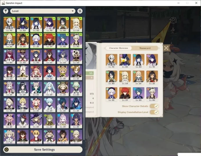 Asia |AR 55|5 Limited+3(*5Wep)|Arlecchino+sign,Yelan,Raiden,Clorinde,Xianyun|Mc Female|TakeMail|(GI6308)