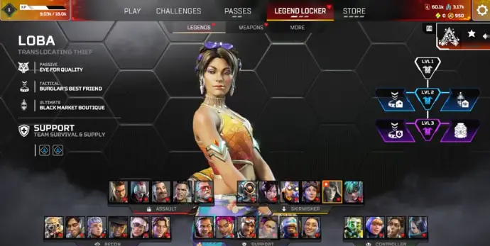 AP397 Level 501 | 4 Heirlooms | 215 Legend Skins | EA App + PSN + Xbox | 3 Reactive | 4x Plat | 950 Coins