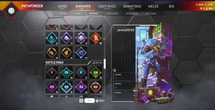 AP397 Level 501 | 4 Heirlooms | 215 Legend Skins | EA App + PSN + Xbox | 3 Reactive | 4x Plat | 950 Coins