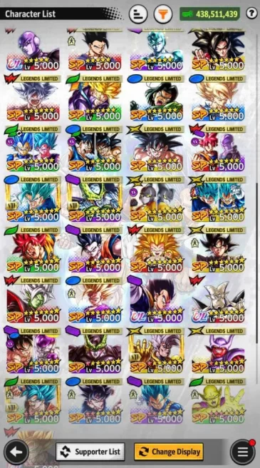 B158-IOS-Good Acc-UL Hit+61 Legends+Vip Equipment+Built 5 Good Teams Ready PVP+Good Zenkai+Universe+Android 13+Meta Cooler+Super Janemba+Goku Ui
