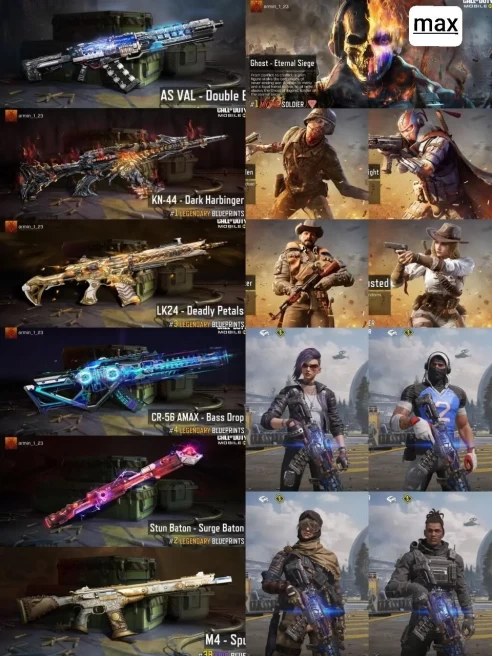 CoD Mobile | Indian 10cp | 2 Mythic | 4 Legend | mythic ghost max ASVAL Double Edge kn44 dark harbinger 