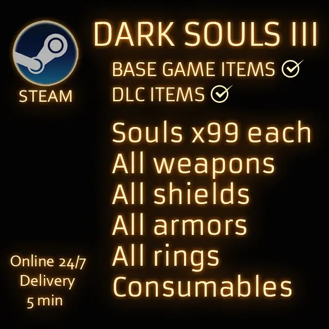 (PC/STEAM) Dark Souls 3 - Full pack All items in the game base+ DLC | Fast delivery