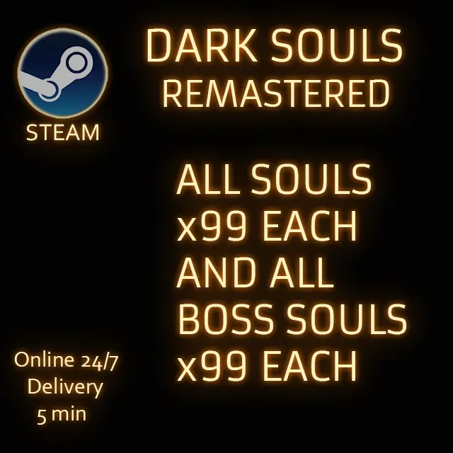 (PC/STEAM) Dark Souls Remastered All Souls x99 each and All Boss Souls x99 each