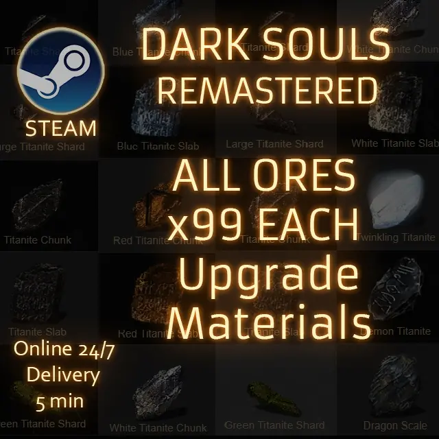 (PC/STEAM) Dark Souls Remastered All Ores x99 each (Upgrade materials)